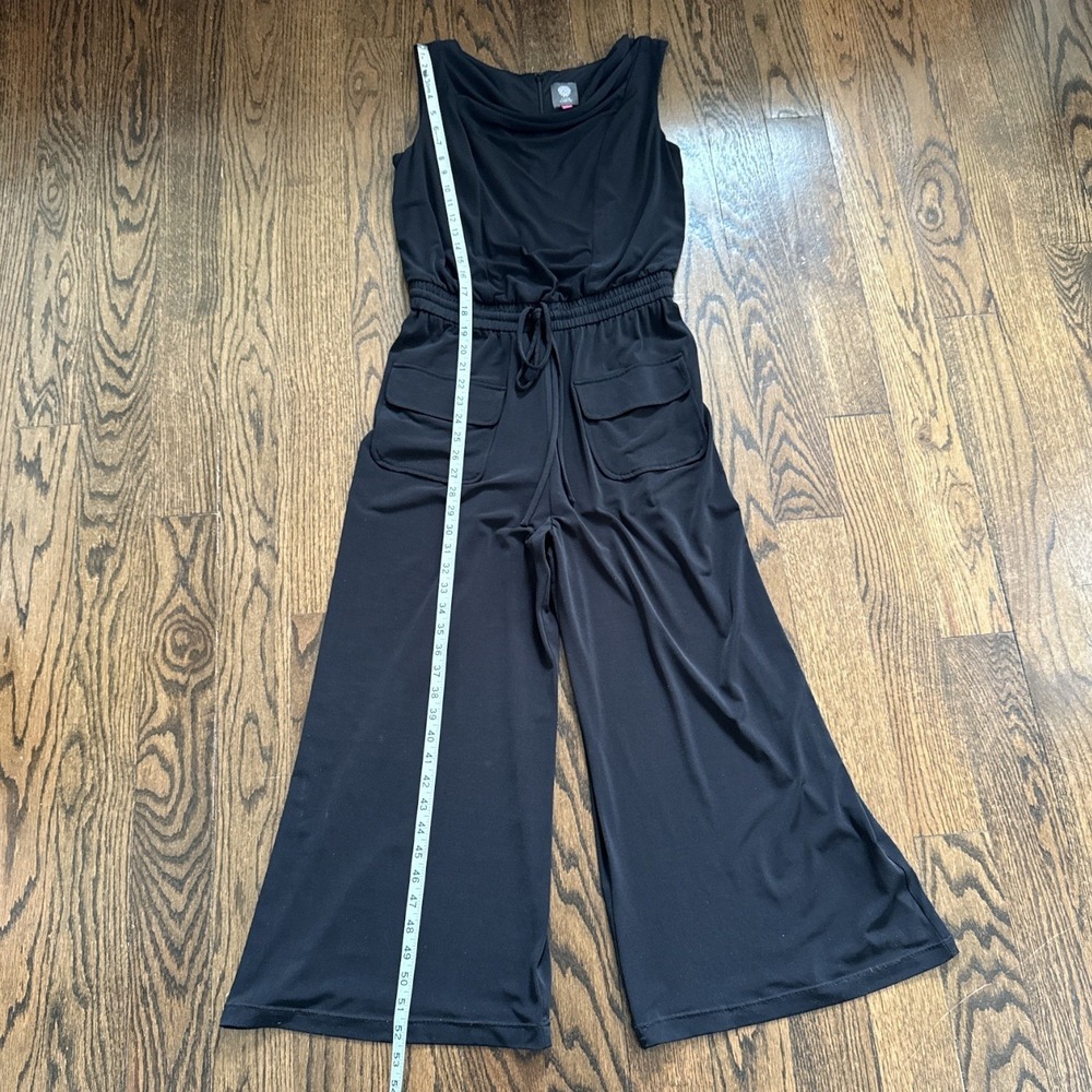 Vince‎ Camuto Black Sleeveless Wide Leg Jumpsuit Pantsuit - Picture 3 of 16